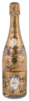 1994 New York Rangers Team Signed Cristal Champagne Bottle Including Messier & Richter (PSA/DNA)